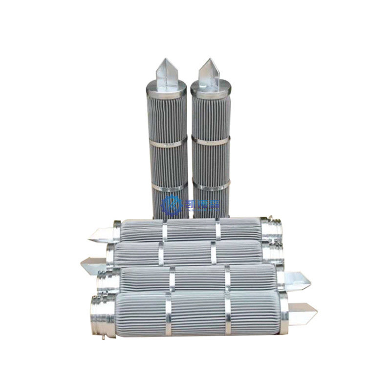 Rede de arame aglomerada elemento de filtro de aço inoxidável de 0,5 mícrons, filtro de óleo hidráulico